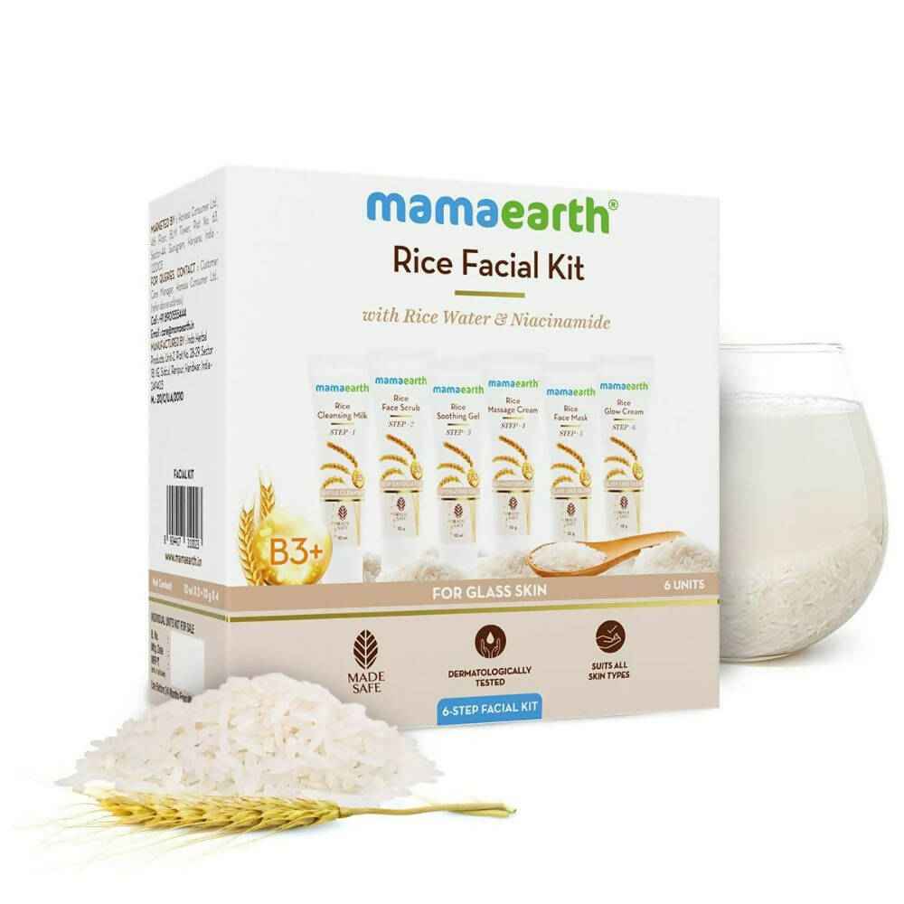Mamaearth Rice Facial Kit With Rice Water &amp; Niacinamide
