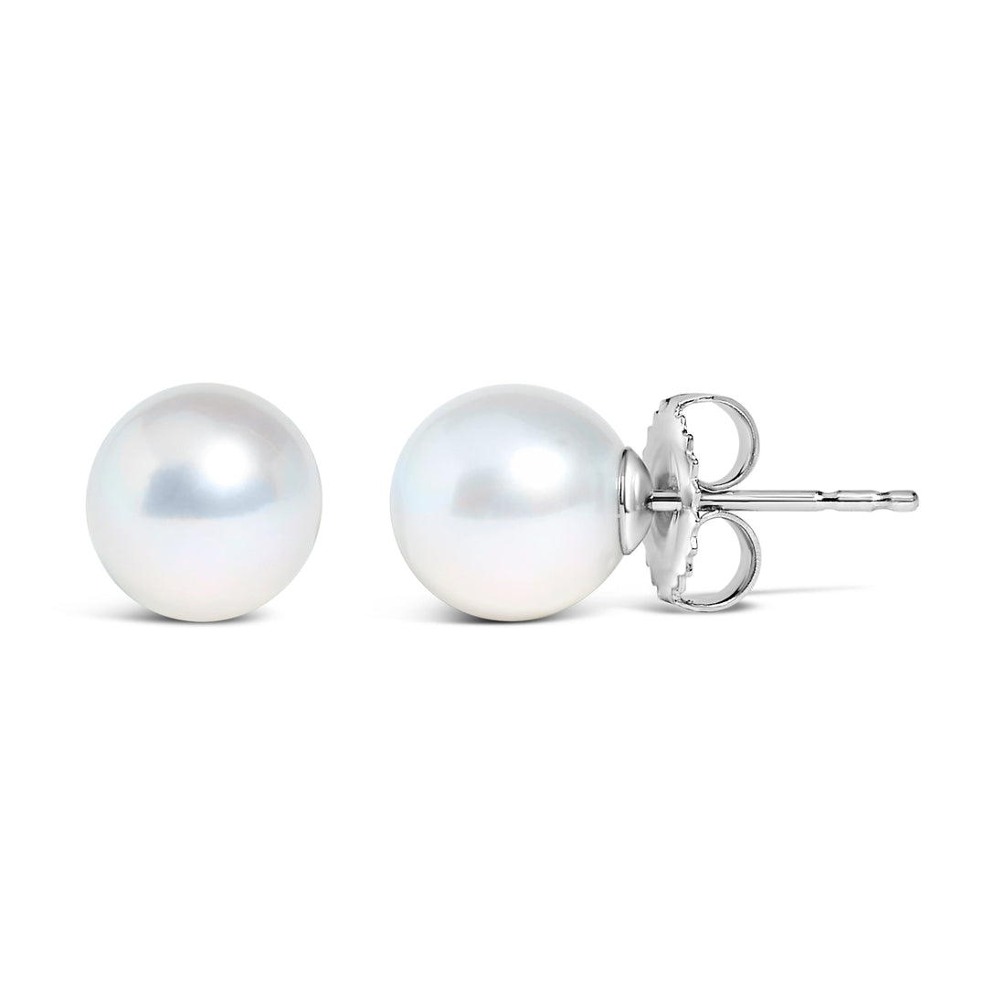 .925 Sterling Silver 5-5.5MM Cultured Freshwater Pearl Solitaire Stud Earrings  DestGlow