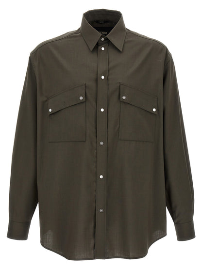 Fendi Men Wool Shirt by Luosophy