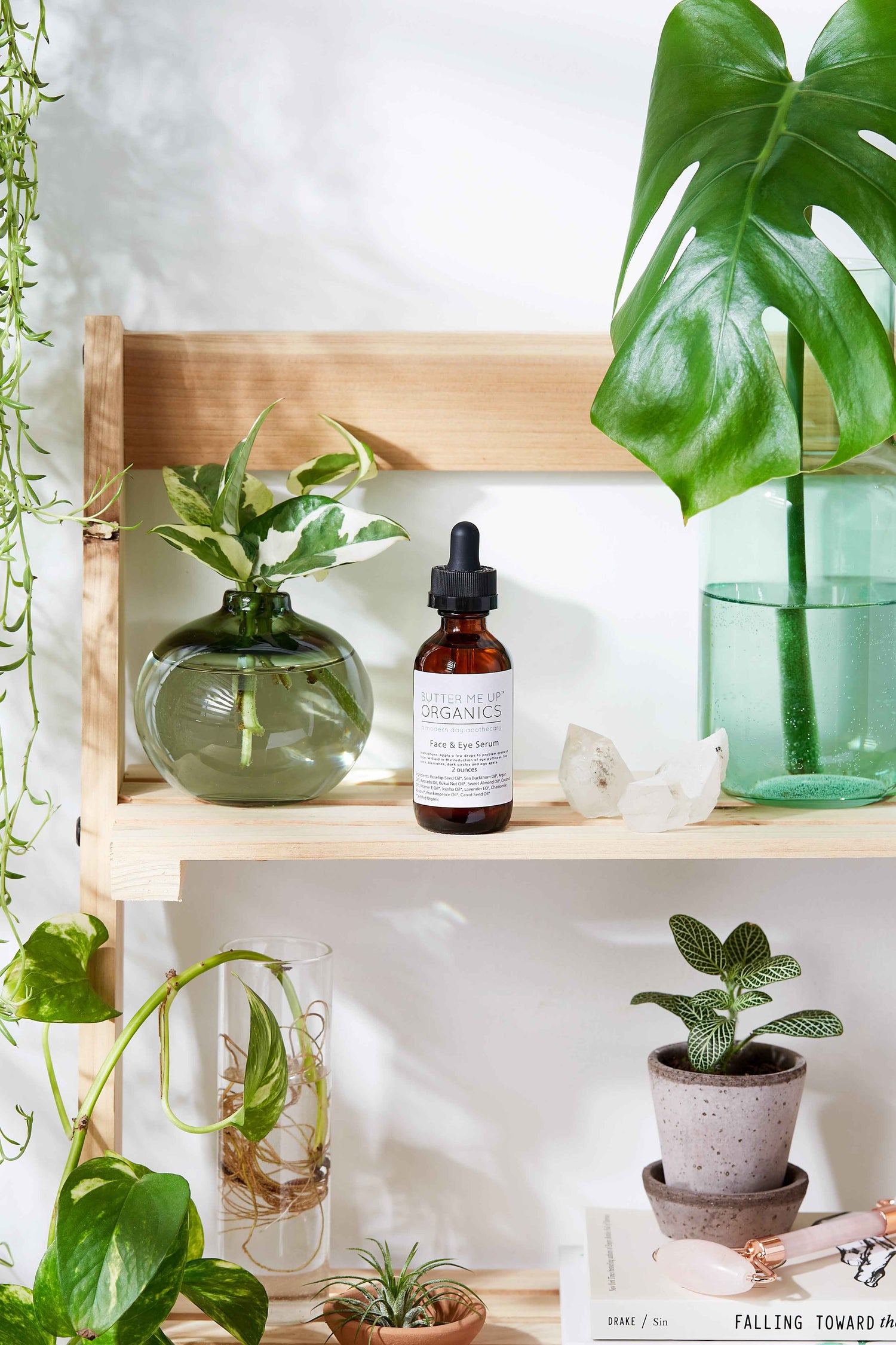 Organic Face &amp; Eye Serum / Organic Facial Oil / Anti-Aging Serum / Organic Facial Serum / Natural Face Oil Butter Me Up Organics /