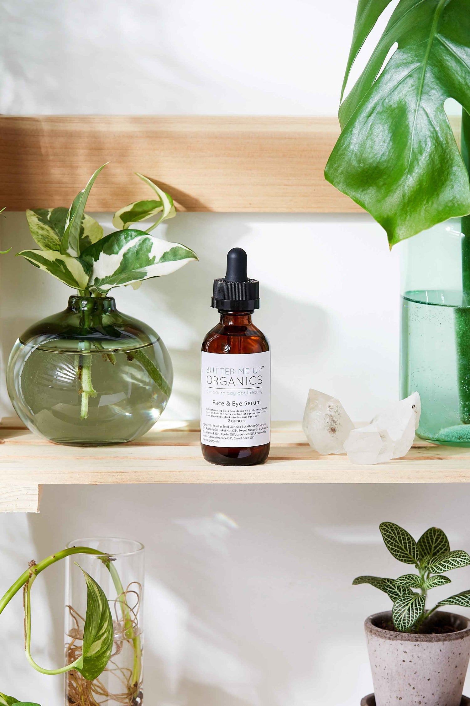 Organic Face &amp; Eye Serum / Organic Facial Oil / Anti-Aging Serum / Organic Facial Serum / Natural Face Oil Butter Me Up Organics /