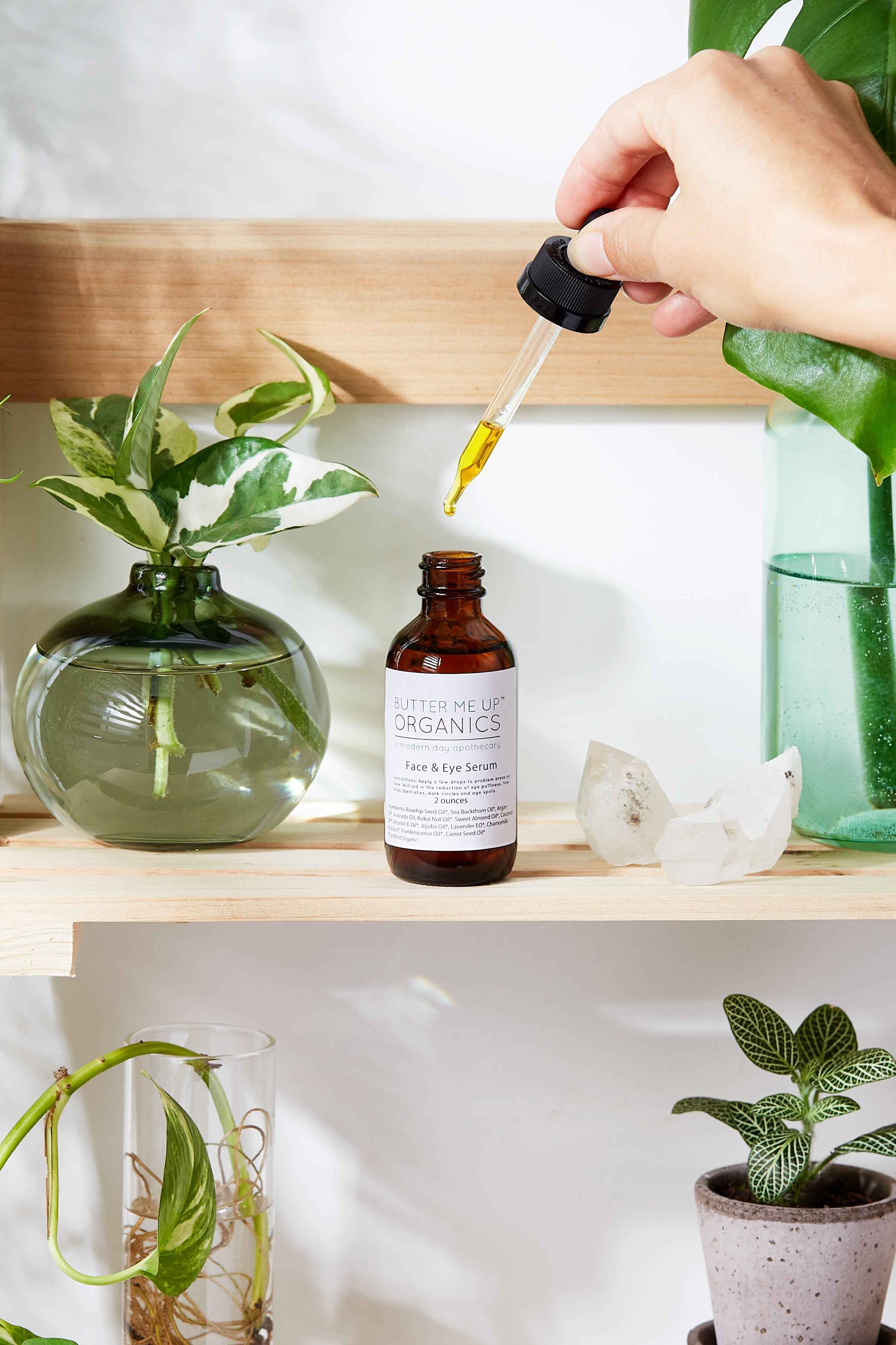 Organic Face &amp; Eye Serum / Organic Facial Oil / Anti-Aging Serum / Organic Facial Serum / Natural Face Oil Butter Me Up Organics /