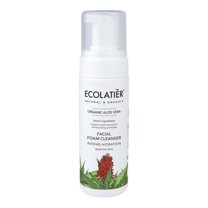 x-Facial Foam Cleanser Intense Hydration Organic Aloe Vera by Damask Rose