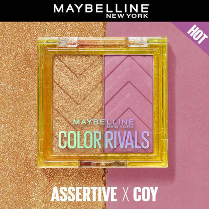 Maybelline New York Color Rivals Longwear Eyeshadow Duo - Assertive X Coy