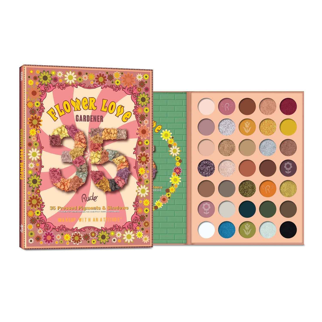 RUDE Flower Love 35 Pressed Pigment &amp; Shadows