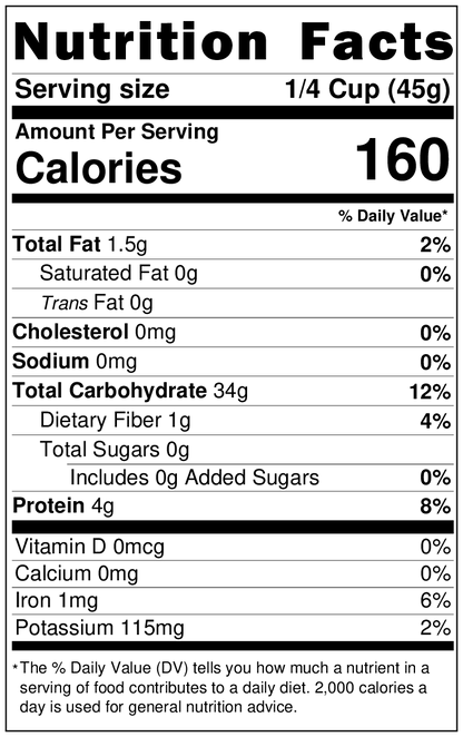 Forbidden Rice, Black, Organic (Black Pearl Rice)  DestGlow