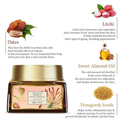 Forest Essentials Advanced Eternal Youth Formula Date &amp; Litchi