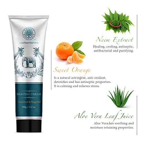 Forest Essentials Sandalwood &amp; Orange Peel Shaving Cream