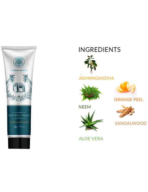 Forest Essentials Sandalwood &amp; Orange Peel Shaving Cream