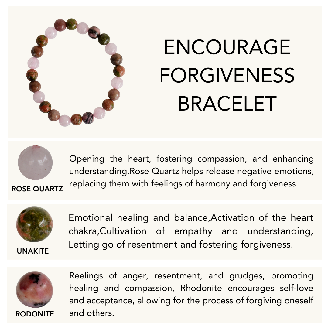 Encourage FORGIVENESS Crystal Bracelet (Joy and Attraction)  DestGlow