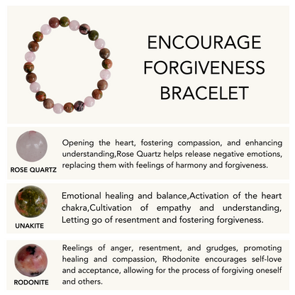Encourage FORGIVENESS Crystal Bracelet (Joy and Attraction)  DestGlow