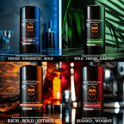 ALPHA SAVER PACK (4 DEODORANTS) by Masculine Man