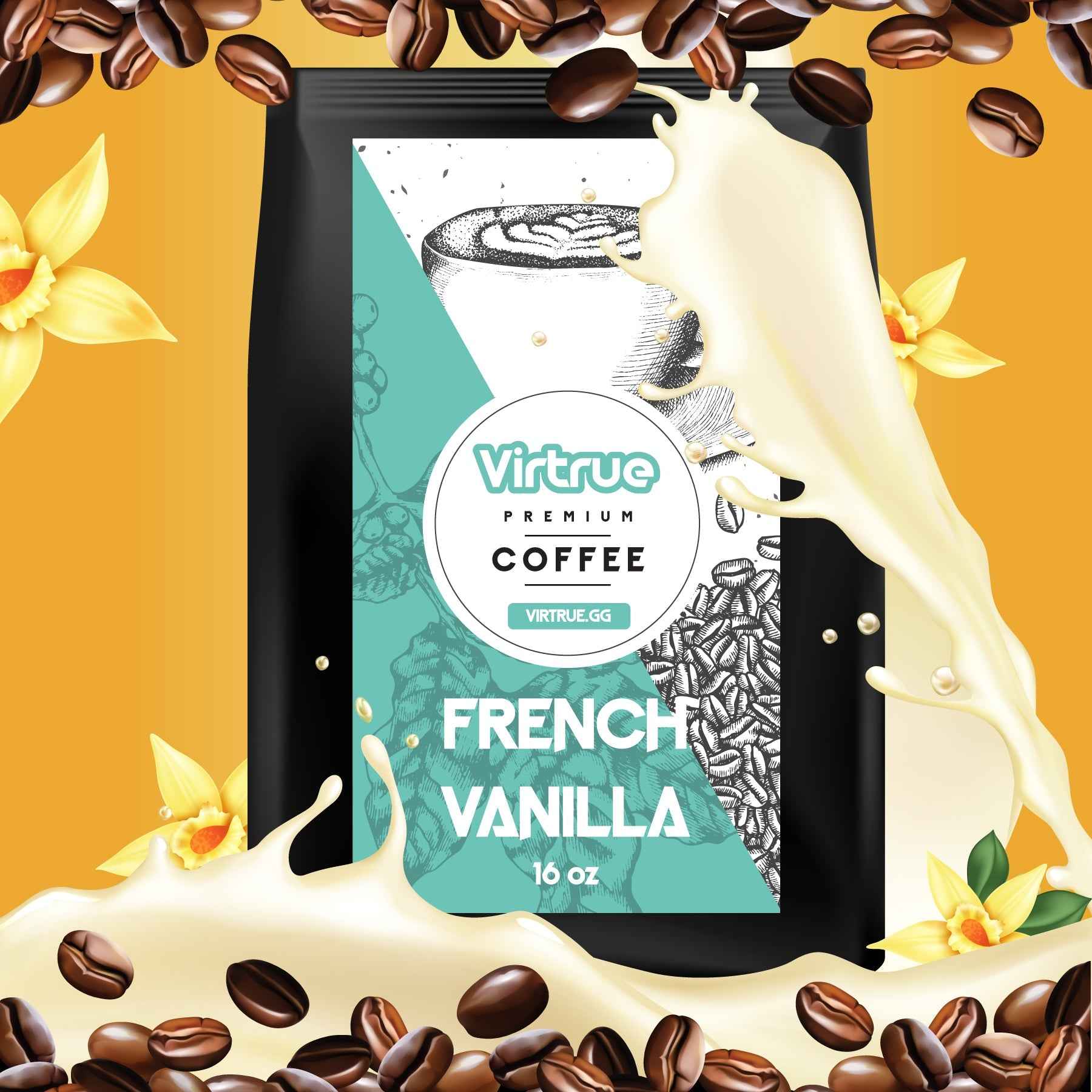 French Vanilla Flavored Coffee – 16oz | Virtrue Premium