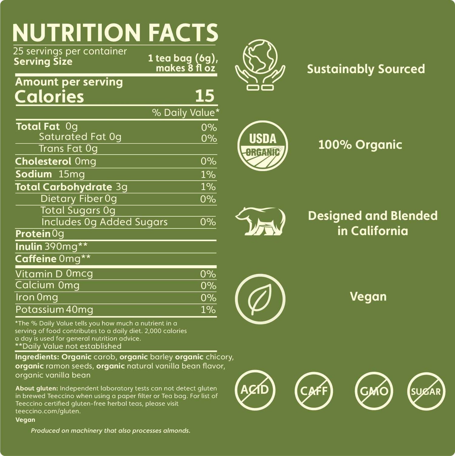 French Vanilla Roasted Herbal Tea