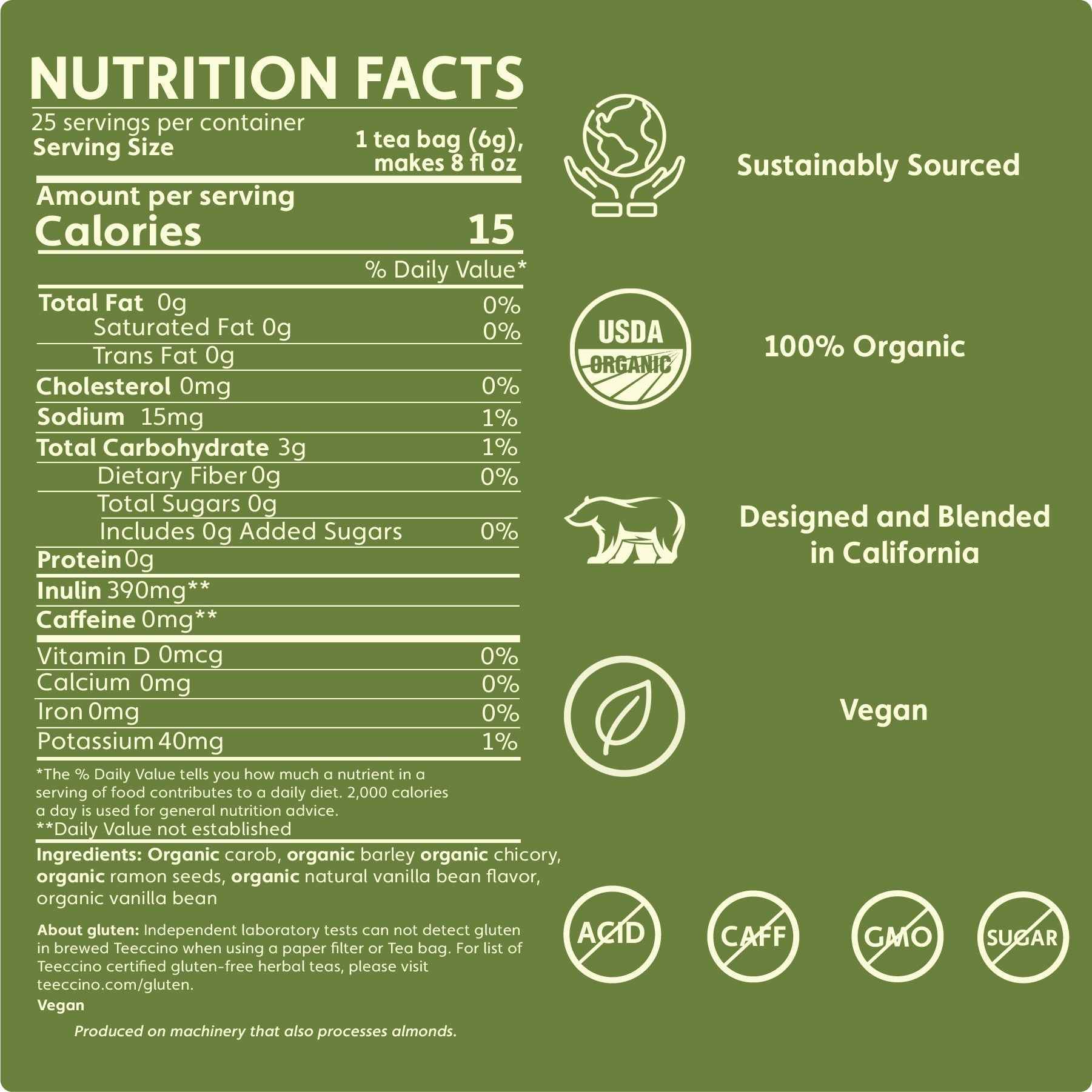 French Vanilla Roasted Herbal Tea