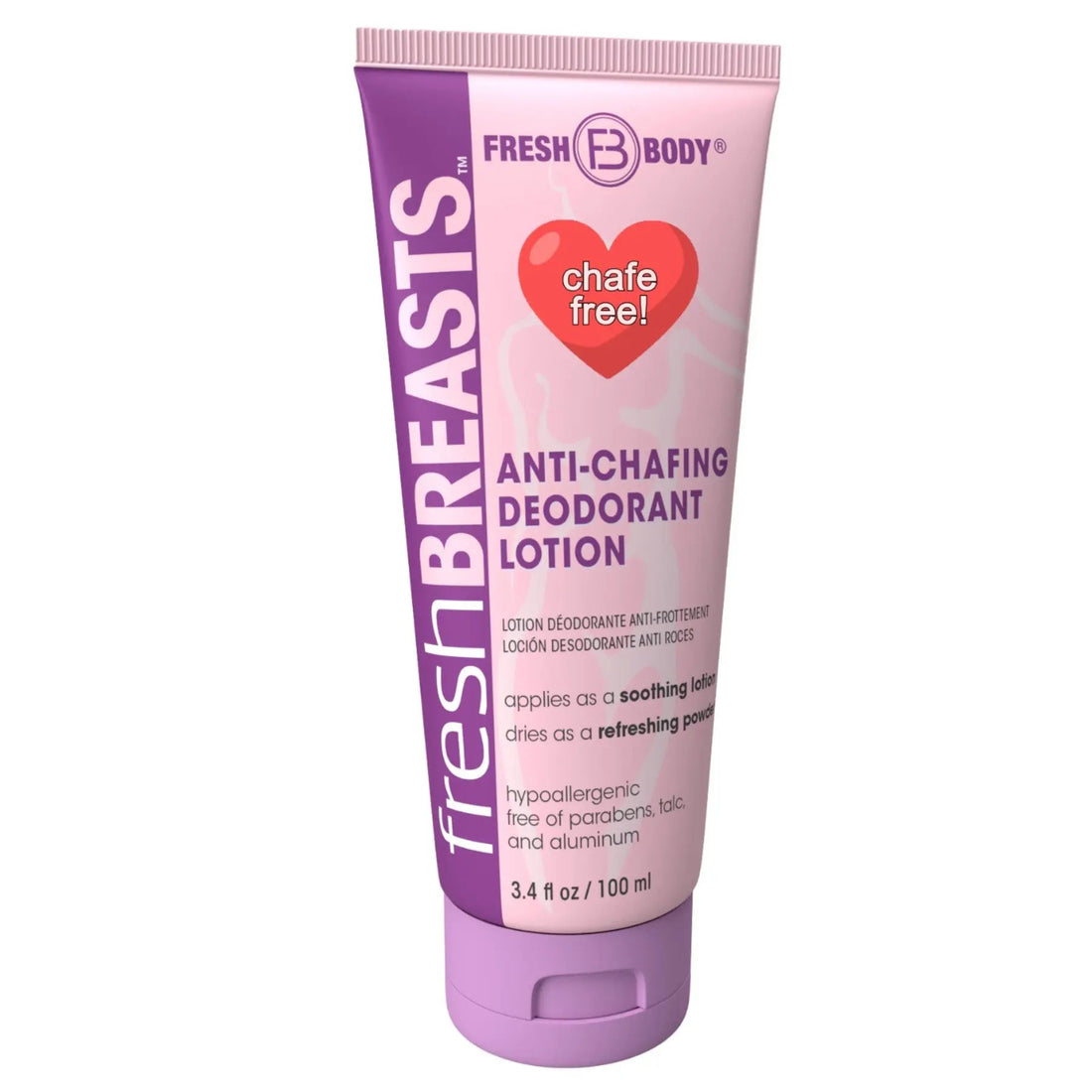 Fresh Breasts Anti-Chafing Cream 3.4 oz by Fresh Body FB®