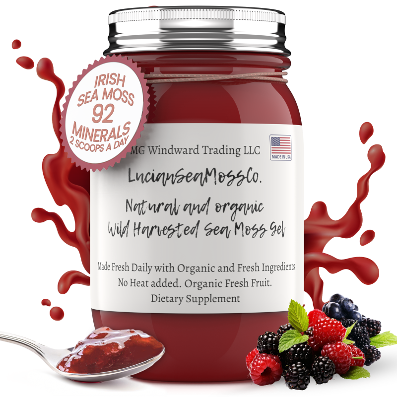 Fresh Organic Mixed Berry Infused Sea Moss Gel