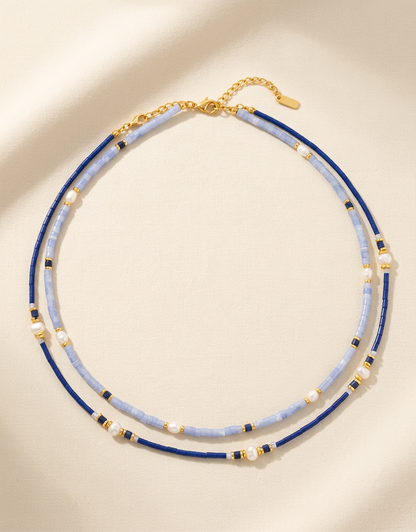 Freshwater Pearl Layering Necklace by LINTICO