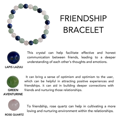 Strengthen and Foster FRIENDSHIP Crystal Bracelet (Communication and Compassion)  DestGlow