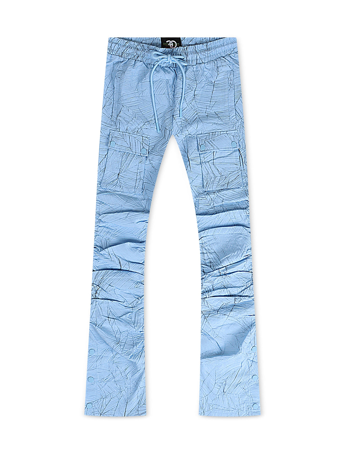 Frost Original Monico Nylon Stacked Pants- Blue by Denim Exchange