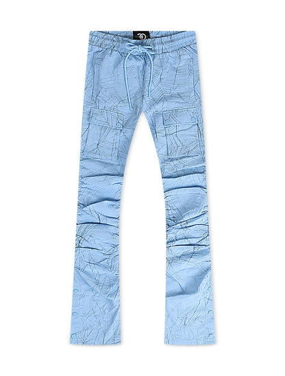 Frost Original Monico Nylon Stacked Pants- Blue by Denim Exchange