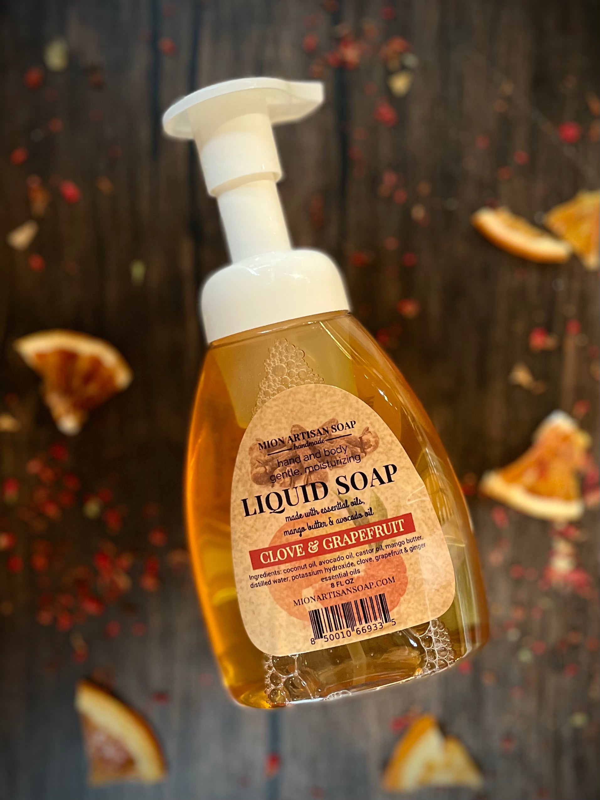 Liquid Soap | Clove and Grapefruit by MION Artisan Soap Co.