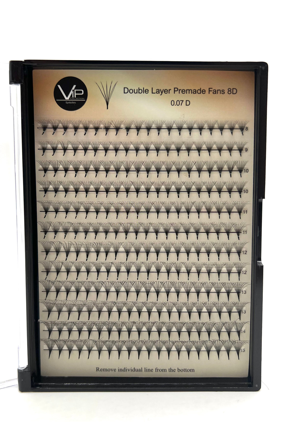 VIP Double Layer Premade Fans 5D / 8D Mix, 8-15mm - DestGlow