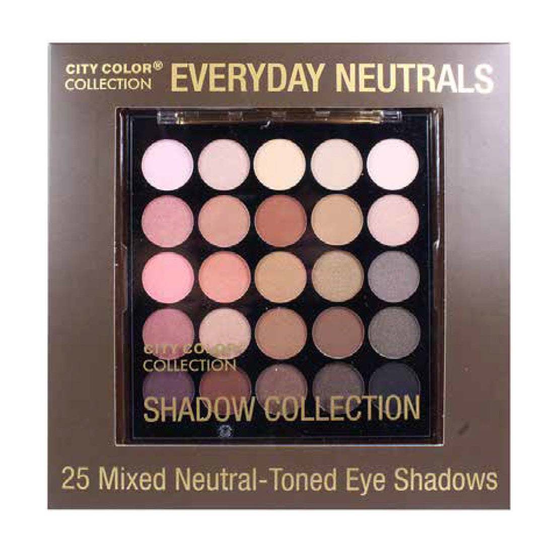CITY COLOR Collection Everyday Neutrals Eye Shadow Palette - DestGlow