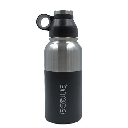 Brentwood GeoJug 40oz Insulated Water Bottle - Stainless Steel Vacuum Jug