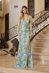 Nox Anabel G1651 Deep V-Neck Fully Beaded Fringed Waistline Dress by DiscountDressShop