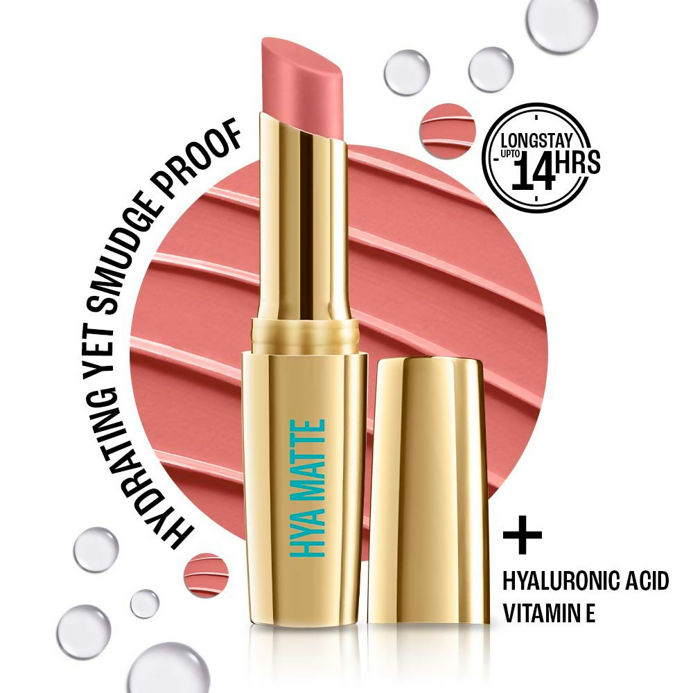Lakme 9to5 Hya Matte Lipstick - Vacation Nude