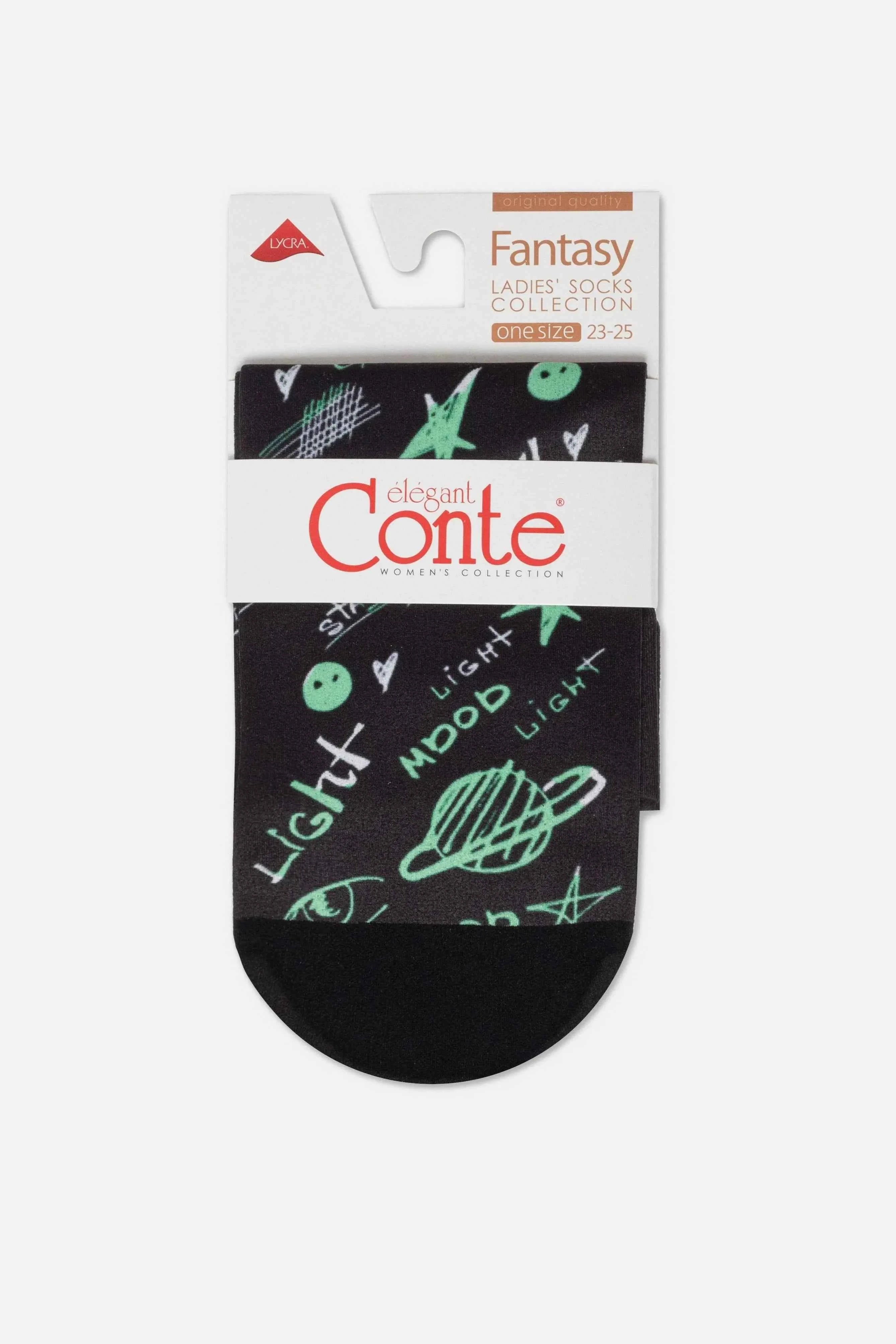 Dense Socks Conte Fantasy 913 - Moon Pattern