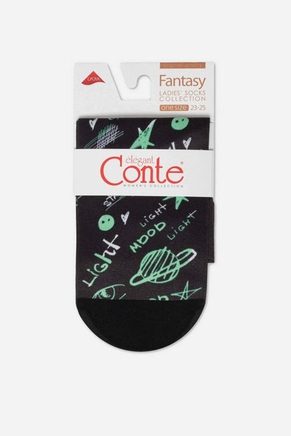 Dense Socks Conte Fantasy 913 - Moon Pattern
