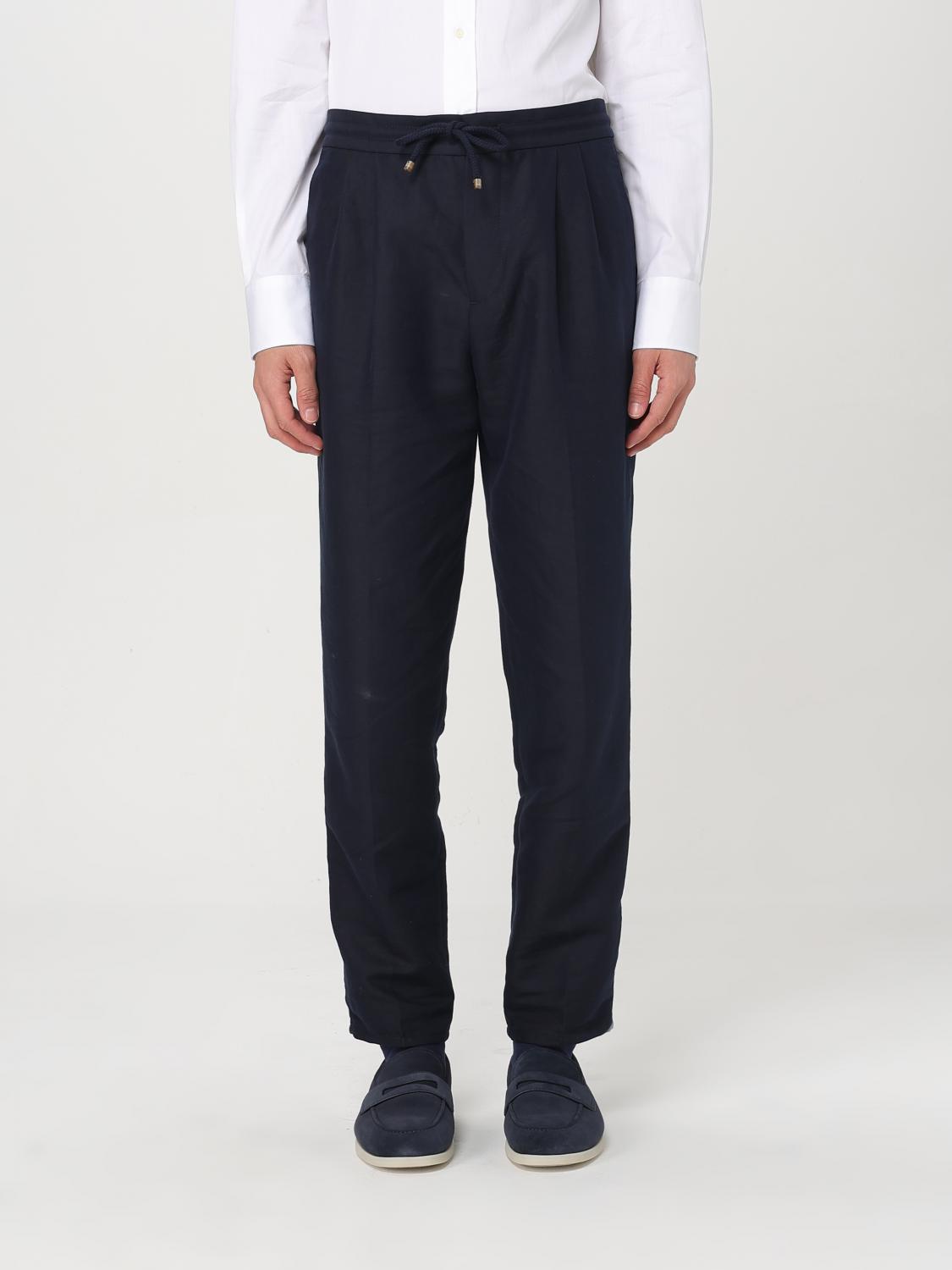 Brunello Cucinelli Men Linen Trousers by Luosophy