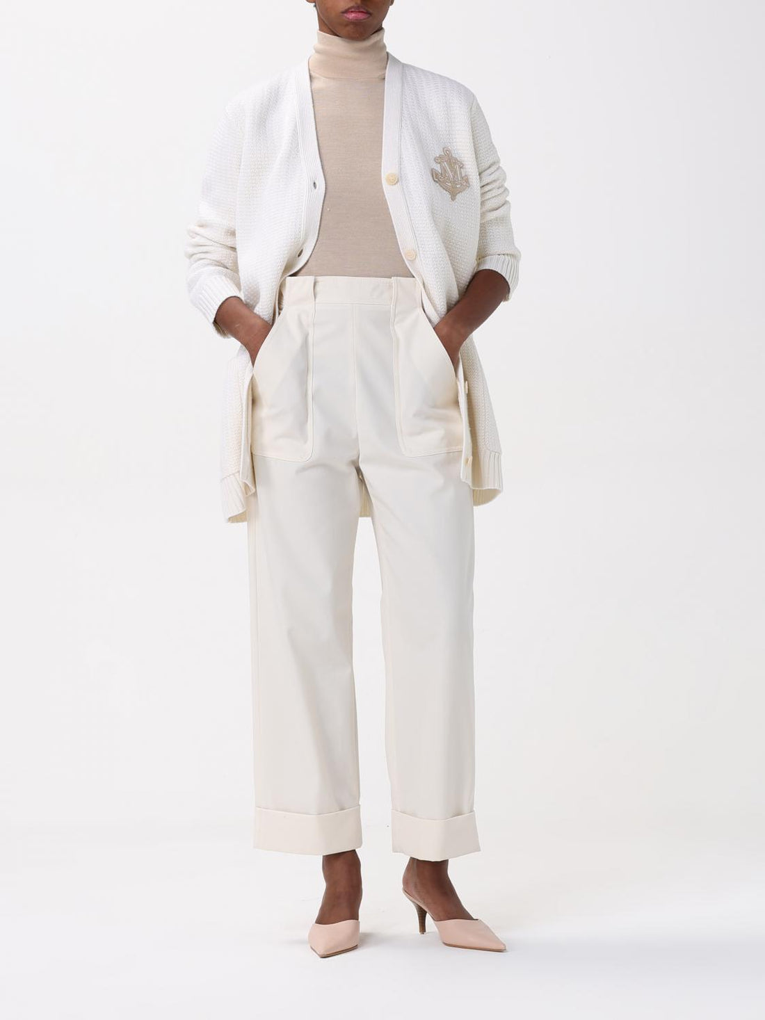 Max Mara Pants Woman White by Luosophy