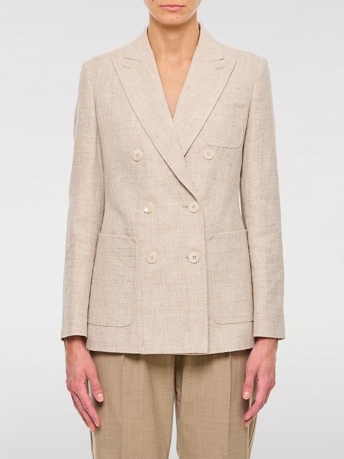 Max Mara Jacket Woman Beige by Luosophy