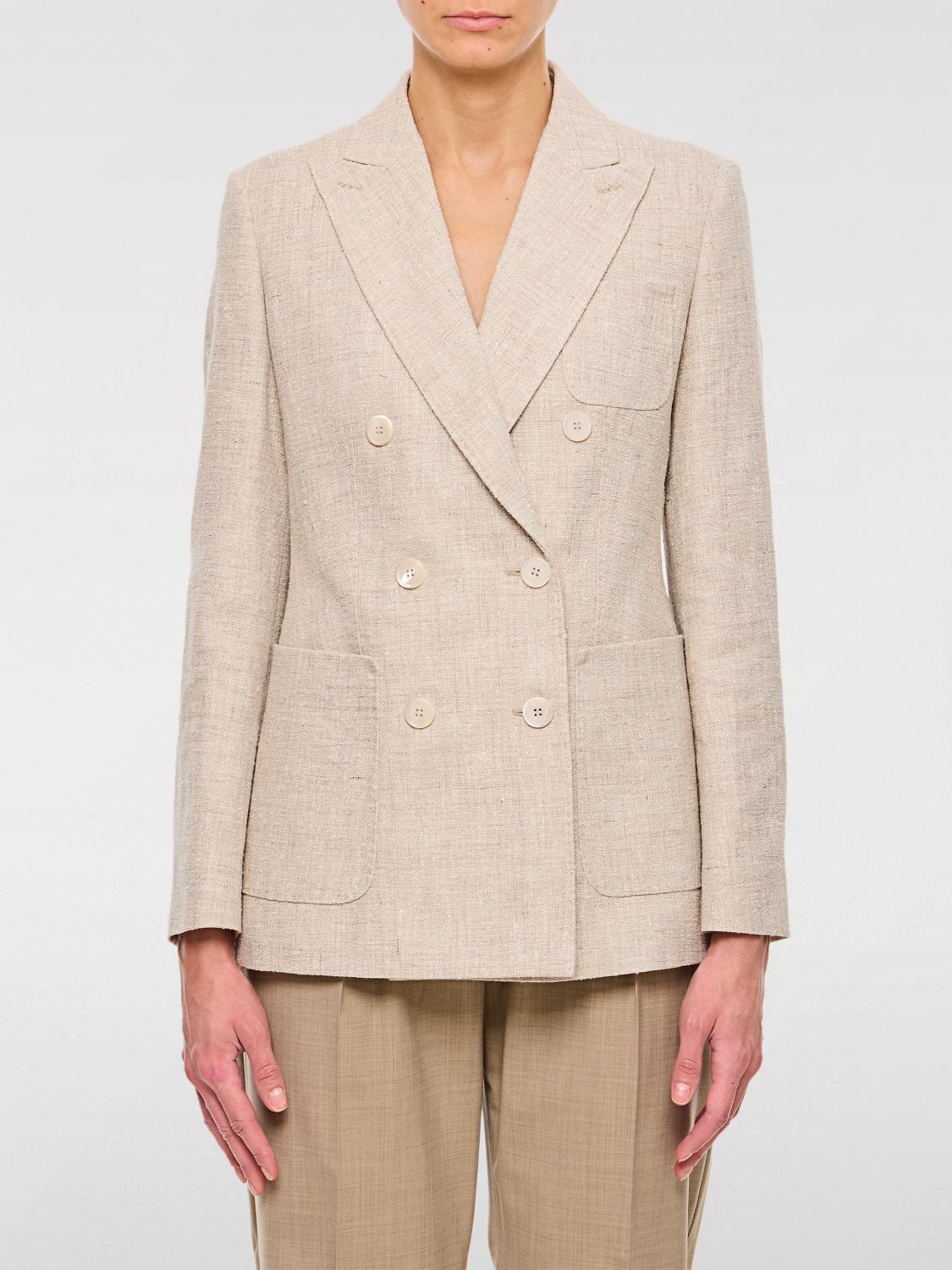 Max Mara Jacket Woman Beige by Luosophy