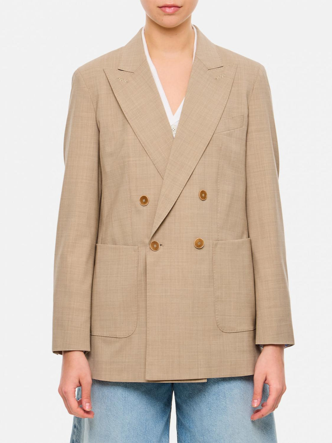 Max Mara Jacket Woman Beige by Luosophy