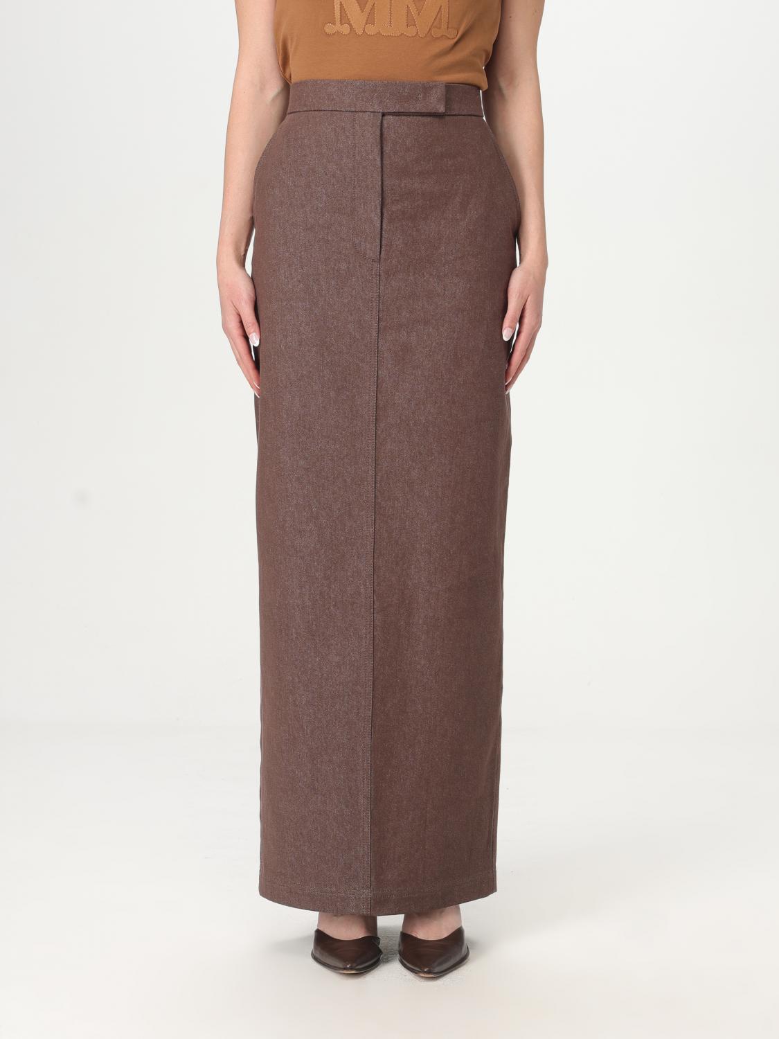 Max Mara Skirt Woman Brown by Luosophy