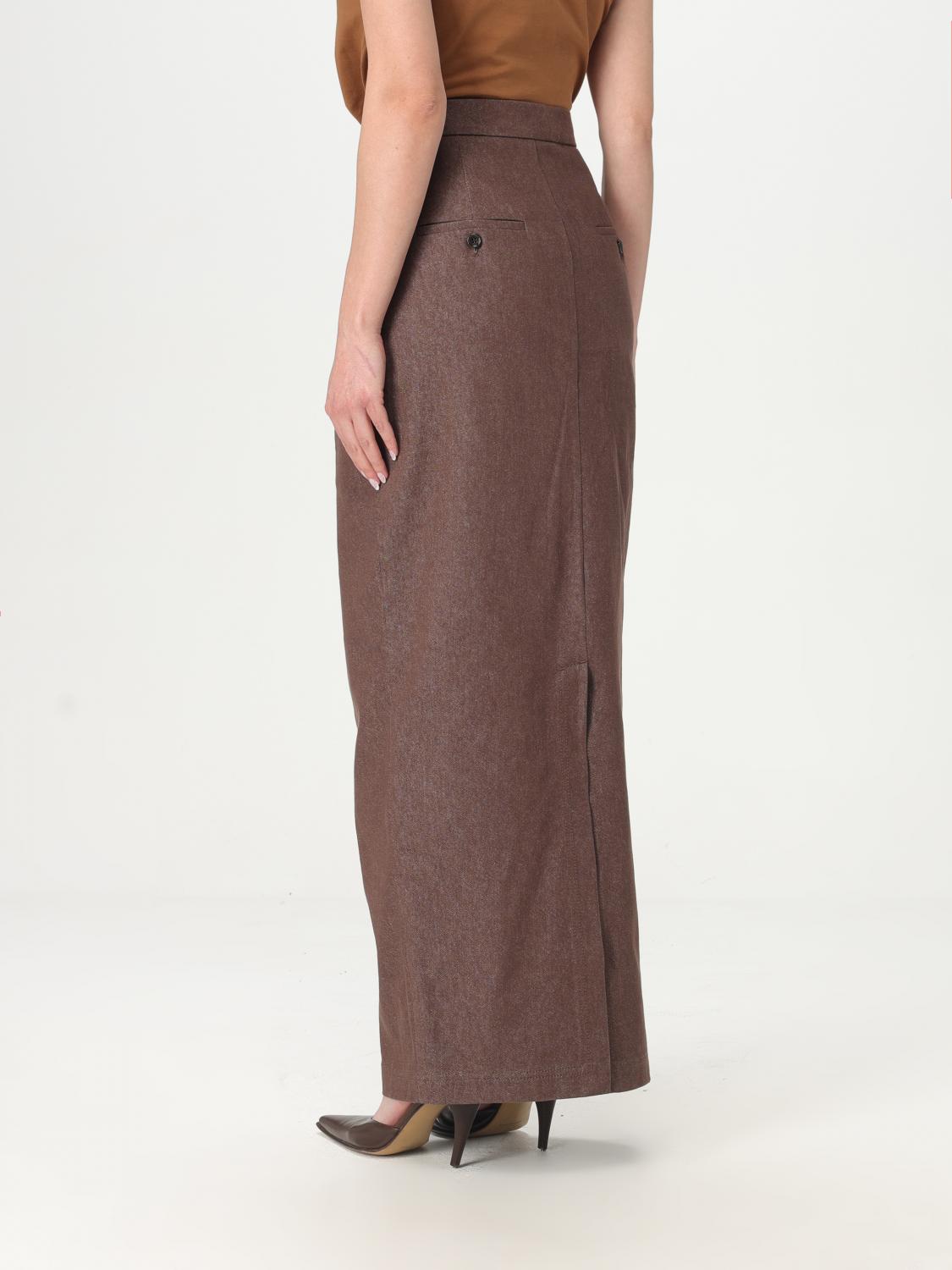 Max Mara Skirt Woman Brown by Luosophy