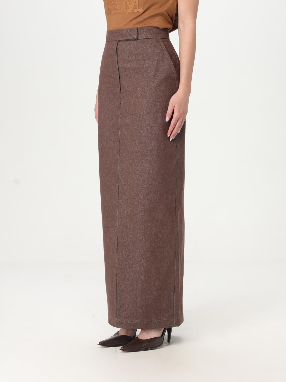 Max Mara Skirt Woman Brown by Luosophy