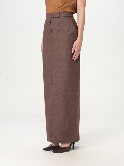 Max Mara Skirt Woman Brown by Luosophy