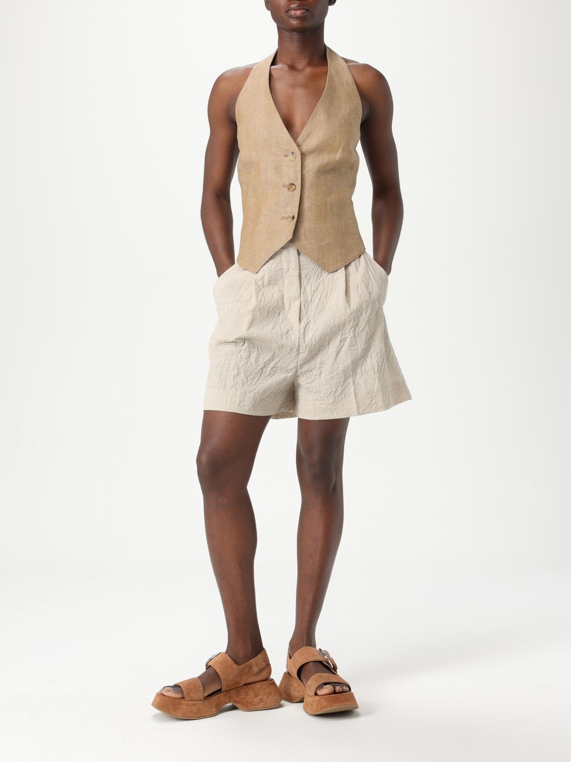 Max Mara Shorts Woman Beige by Luosophy