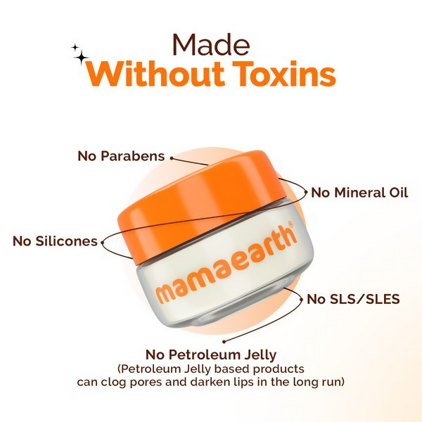 Mamaearth Vitamin C Moisture Therapy Lip Balm SPF 50 with Vitamin C &amp; Honey For Lip Lightening