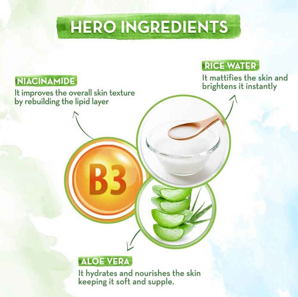 Mamaearth Rice Oil-Free Face Moisturizer With Rice Water &amp; Niacinamide