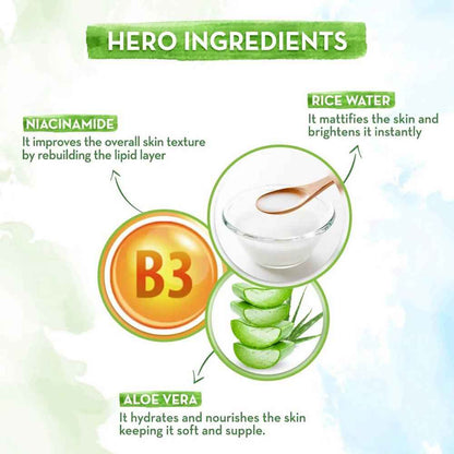 Mamaearth Rice Oil-Free Face Moisturizer With Rice Water &amp; Niacinamide