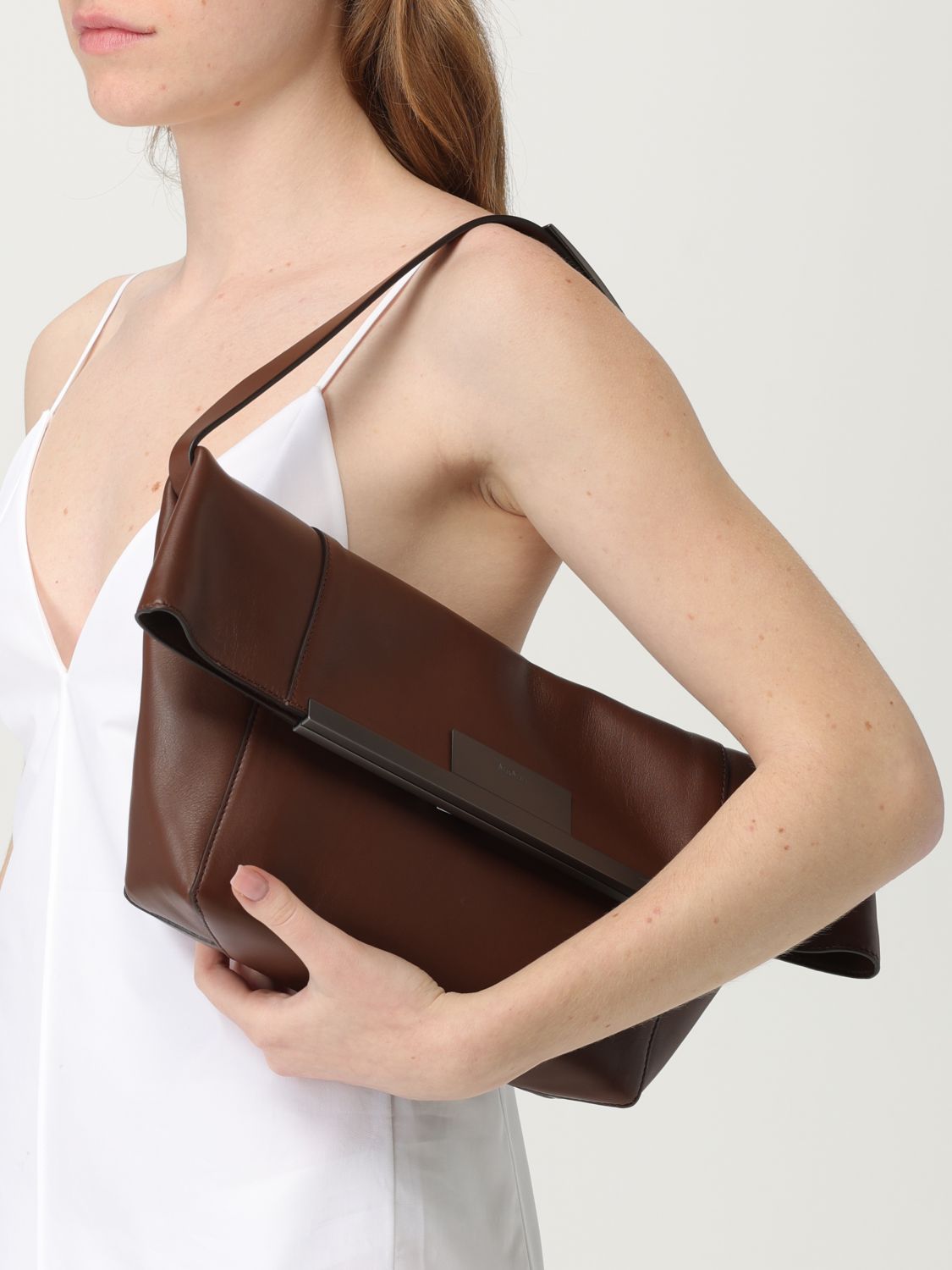 Max Mara Shoulder Bag Woman Brown by Luosophy