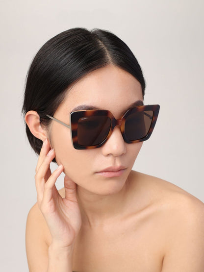 Max Mara Sunglasses Woman Brown by Luosophy