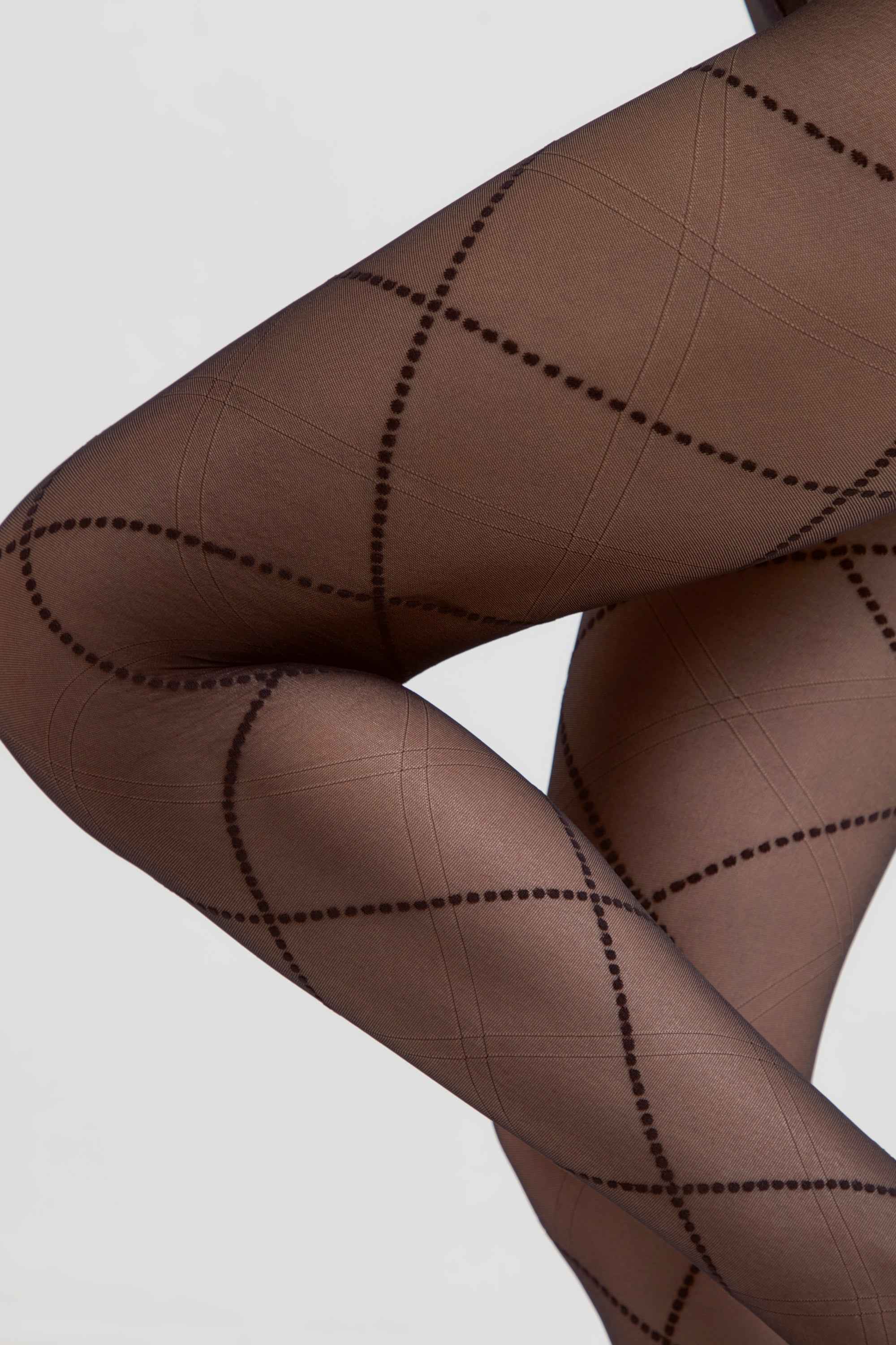Fantasy Tights Conte Galerie - Lace-Up Imitation