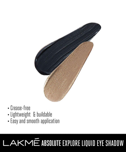 Lakme Absolute Explore Liquid Eye Shadow - Cashmere Love &amp; Diamond Black